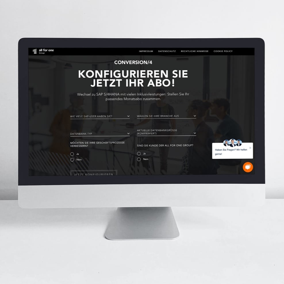 Nahtlose User Experience der Enterprise Platforms von All For One.
