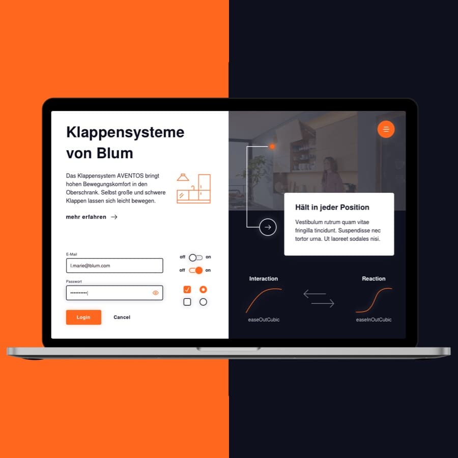 21TORR begleitet Blum im App Development – von der Konzeption und Entwicklung bis zum Support.
