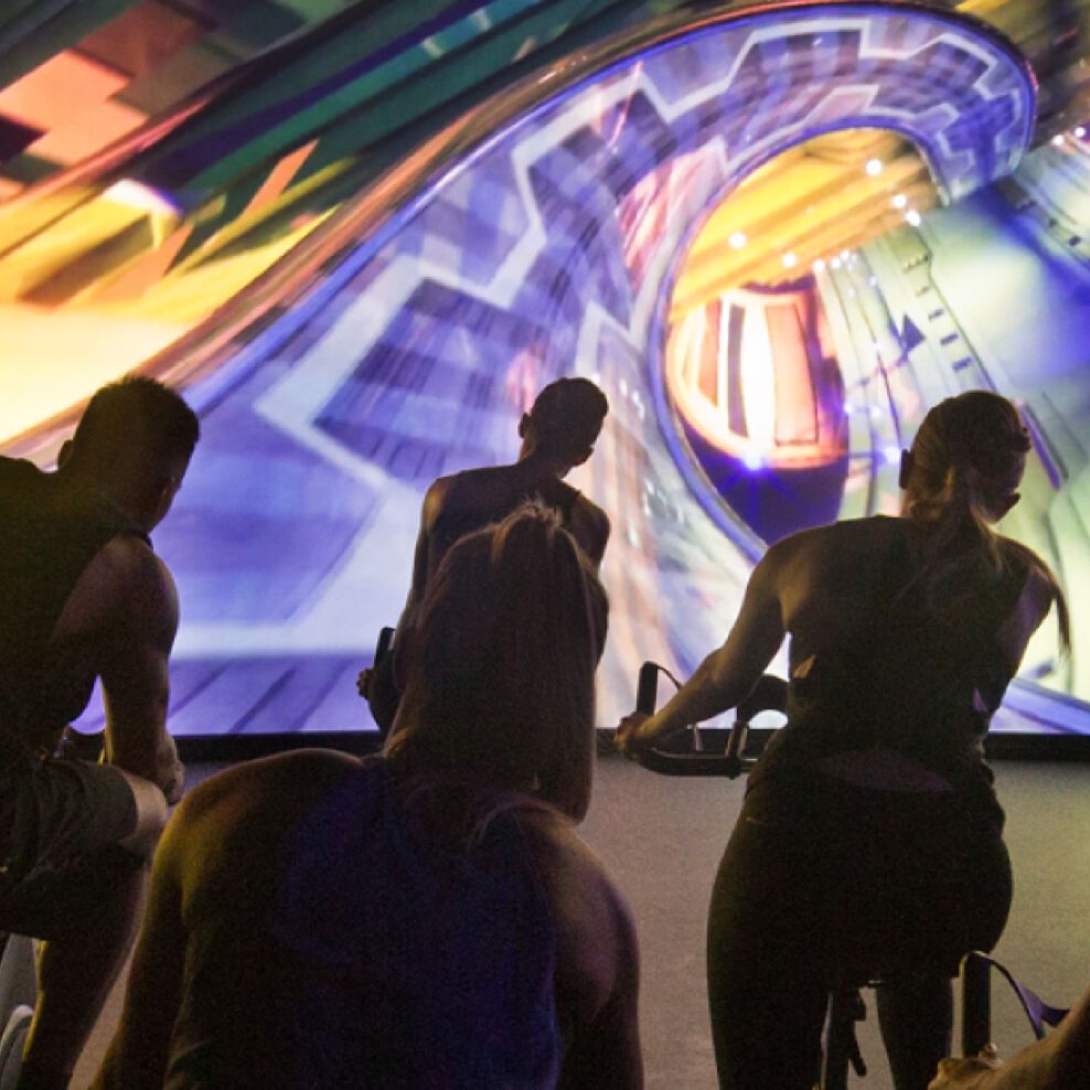 Mit Les Mills haben wir die Studiosoftware für das Immersive Cycling Program des Fitnessunternehmens entwickelt.